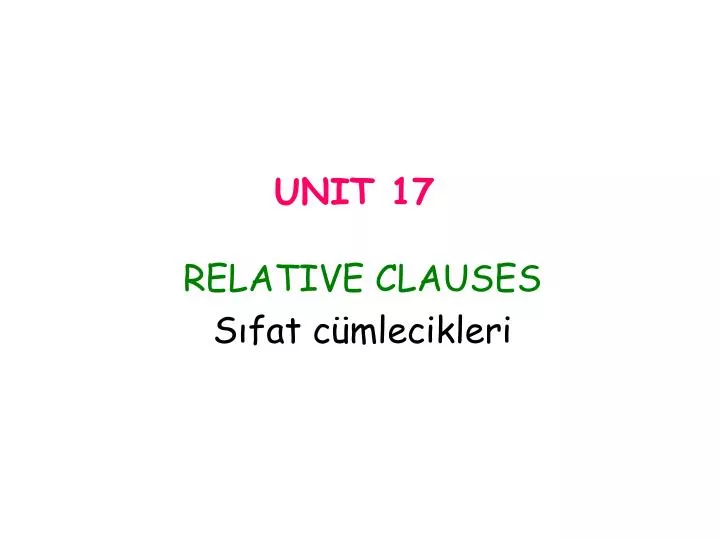 unit 17 n.