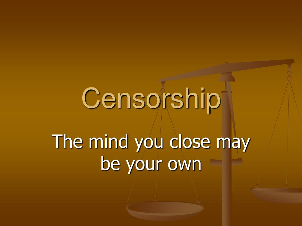 good thesis statement about censorship