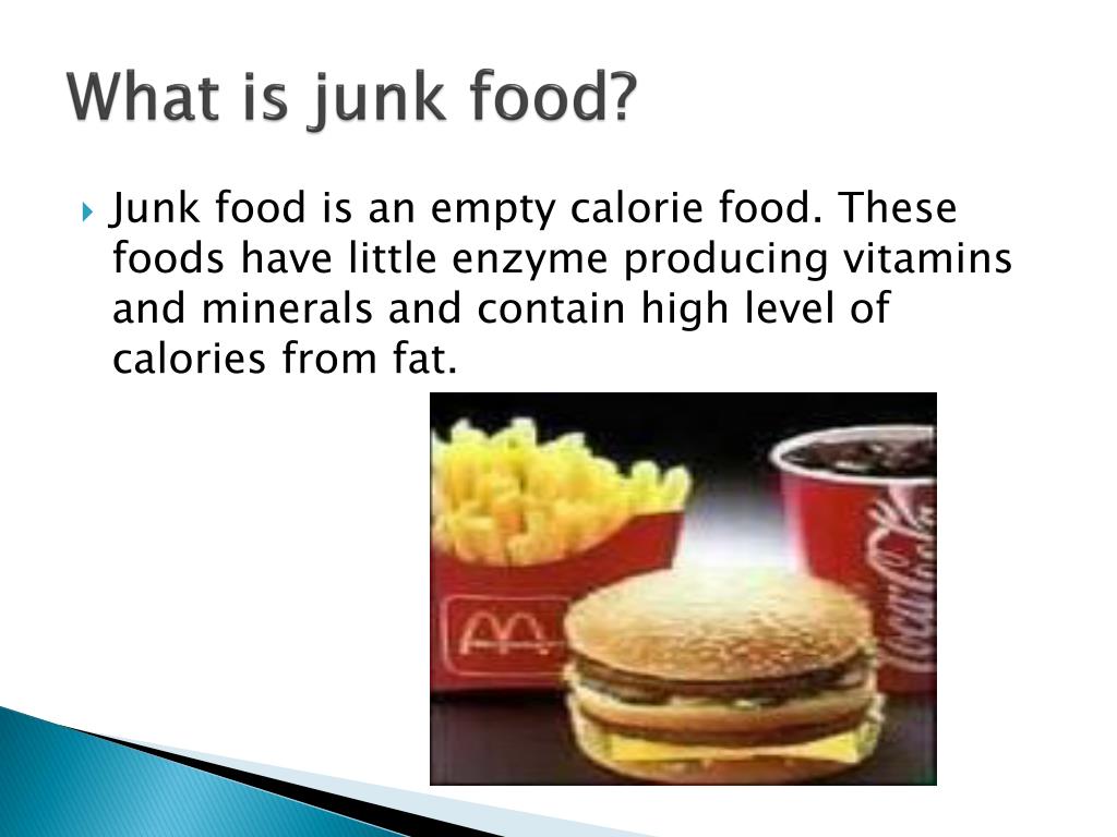 junk foods powerpoint presentation
