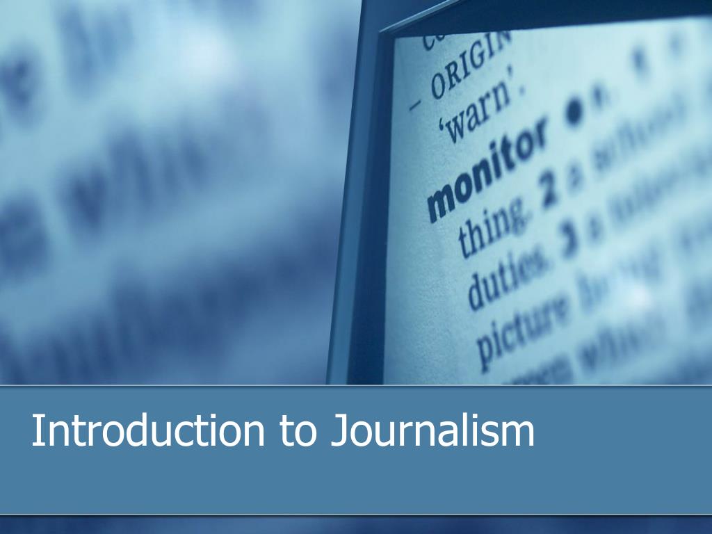 powerpoint presentation on journalism