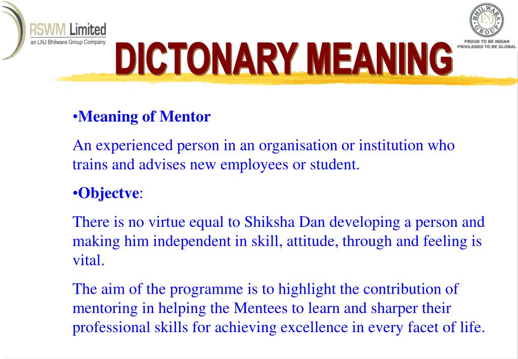 PPT - EMPOWERMENT & EXCELLENCE THROUGH MENTORING PowerPoint Presentation -  ID:989958