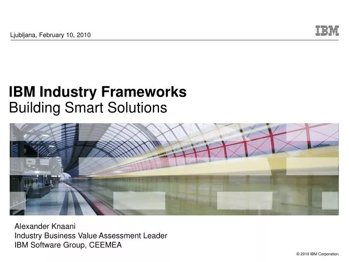 ibm industry frameworks building smart solutions n.