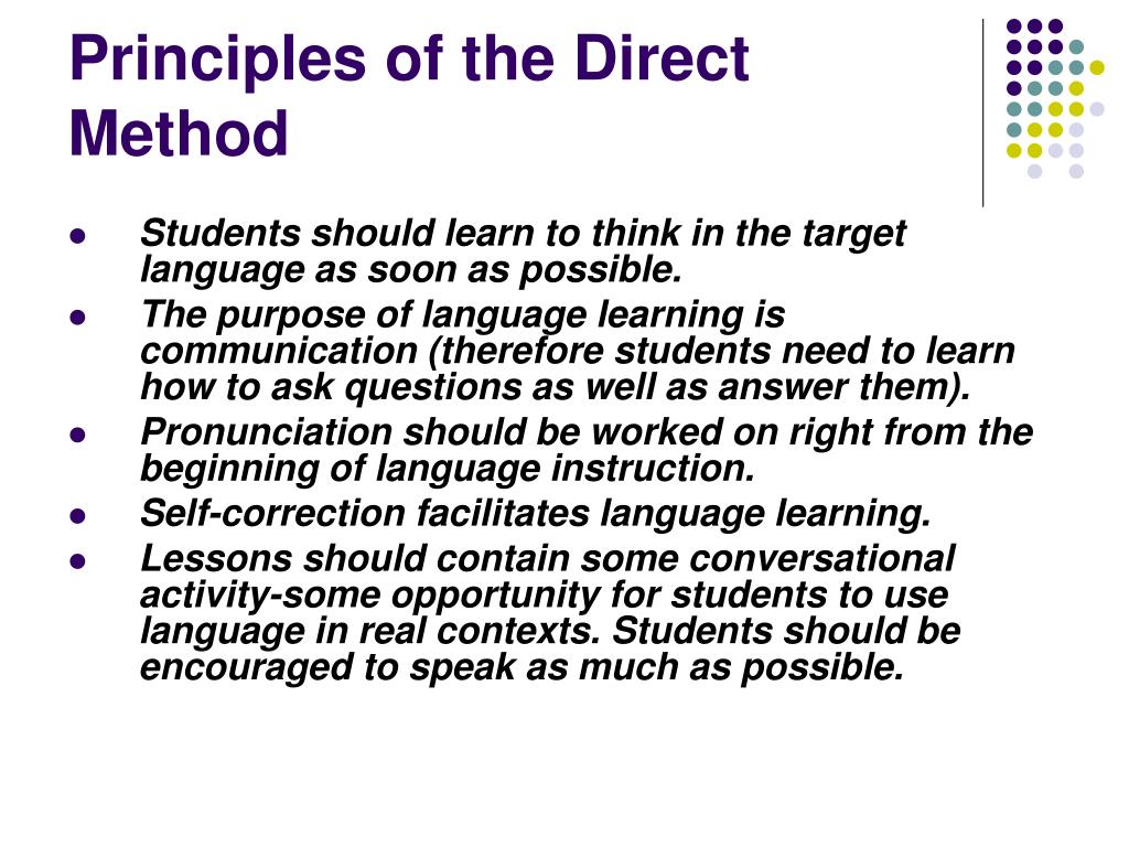 essay about direct method
