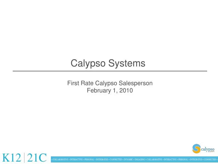 calypso systems n.