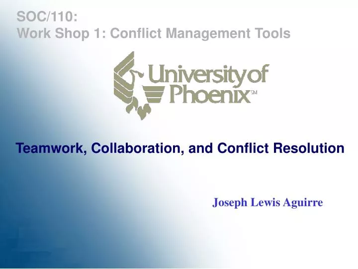 teamwork collaboration and conflict resolution Conflict resolution although individuals working in a team may share differences of opinion and ideas, anticipated or unanticipated problems can be resolved through conflict resolution. teamwork collaboration and conflict resolution Conflict resolution although individuals working in a team may share differences of opinion and ideas, anticipated or unanticipated problems can be resolved through conflict resolution.