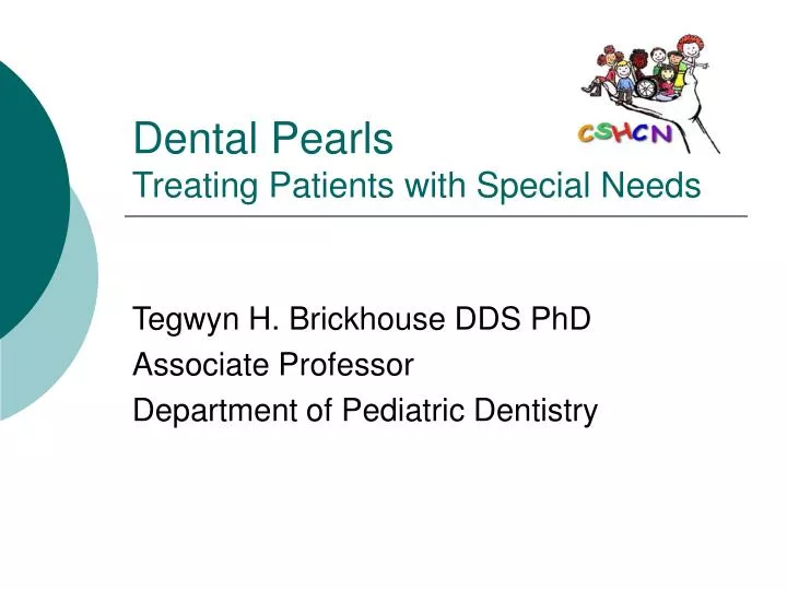 dental pearls treating patients with special needs n.