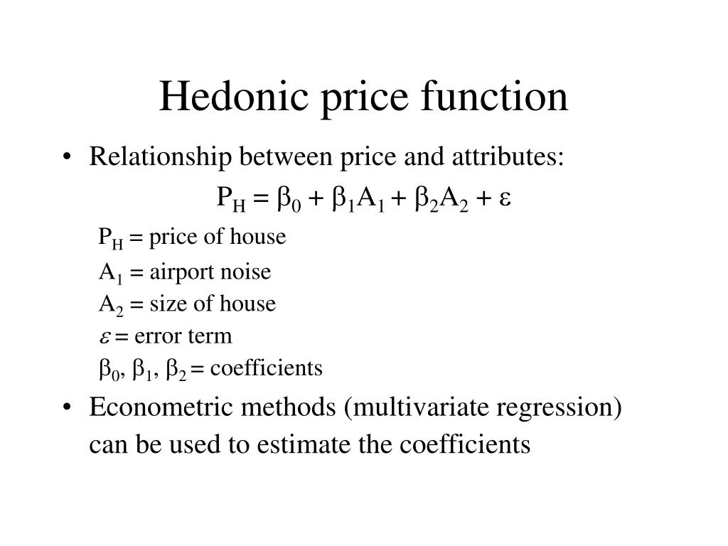 hedonic regression hedonic regression