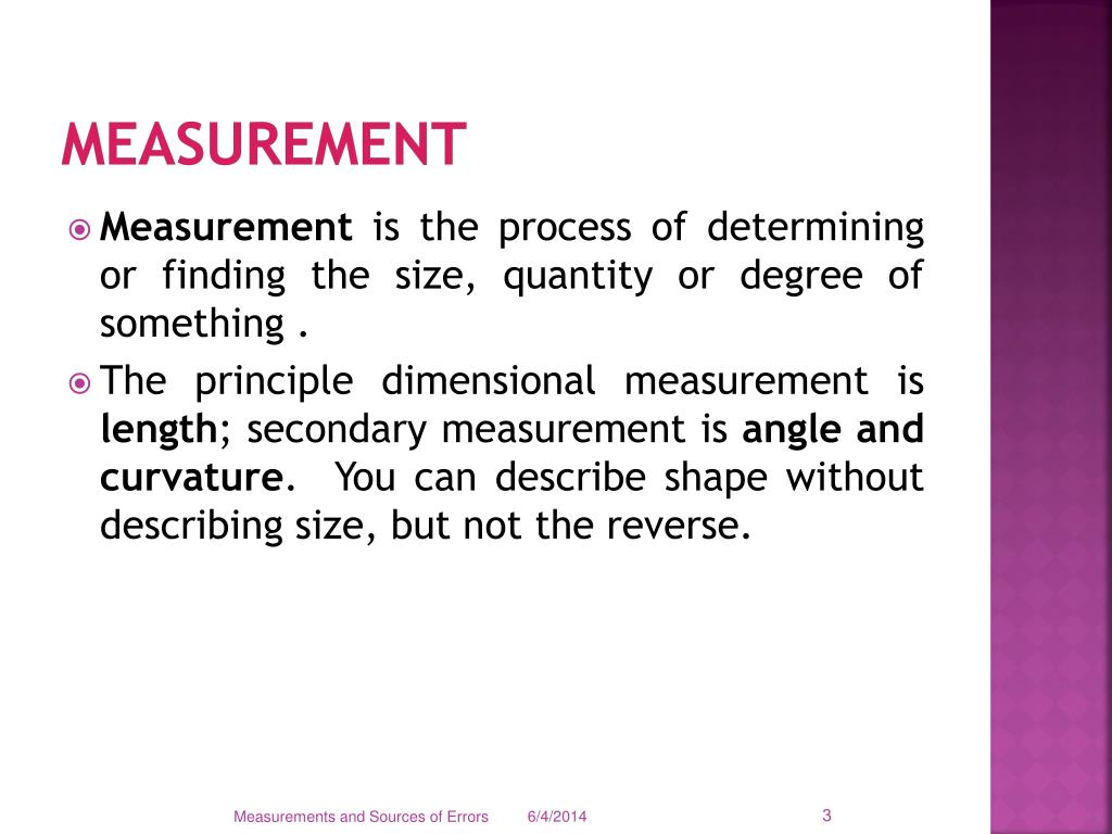 PPT - Measurements and Sources of Errors PowerPoint Presentation, free ...