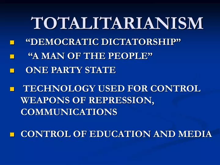 a discussion on totalitarianism a discussion on totalitarianism