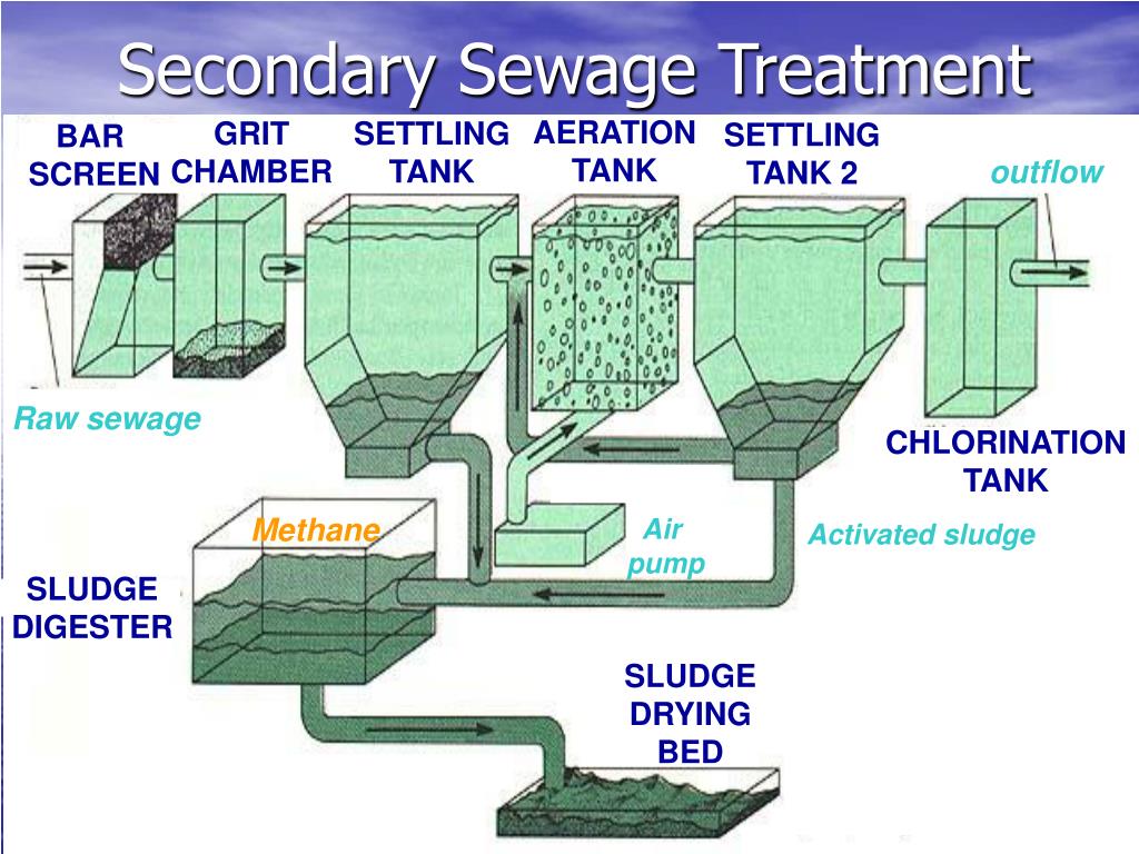 secondary stage of sewage treatment