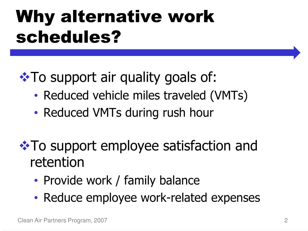 california alternative work schedule law
