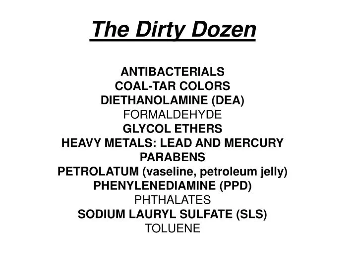the dirty dozen n.