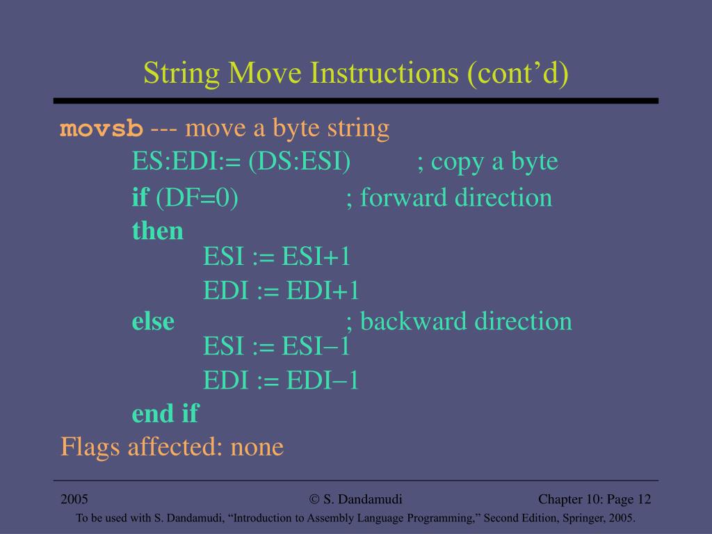 string move assignment