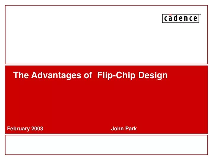 the advantages of flip chip design n.
