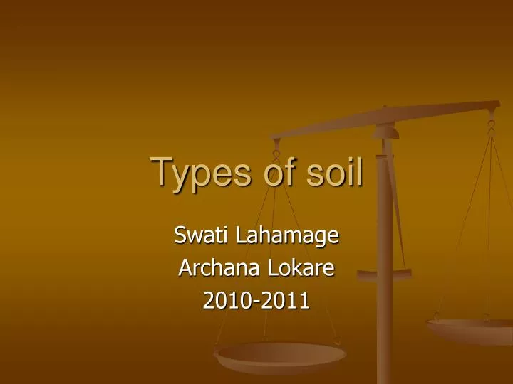 types of soil n.