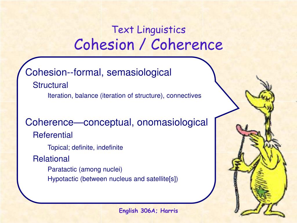 cohesion and coherence examples