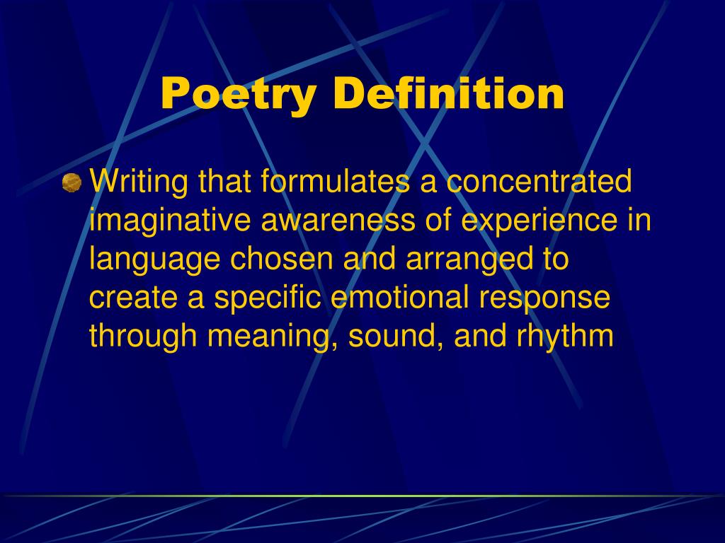 PPT Poetry PowerPoint Presentation Free Download ID 998502