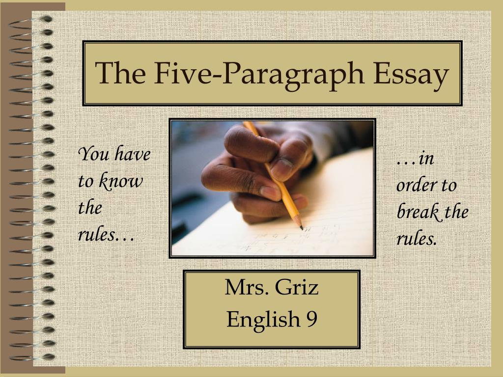 the five paragraph essay transmits knowledge
