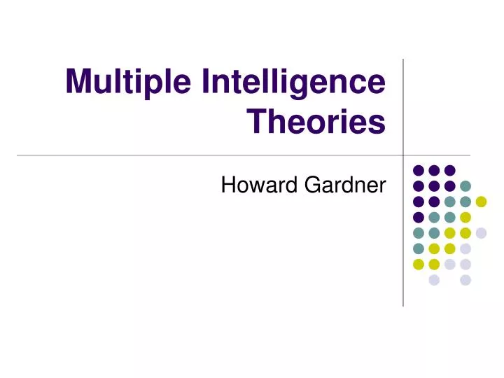 multiple intelligence theories n.